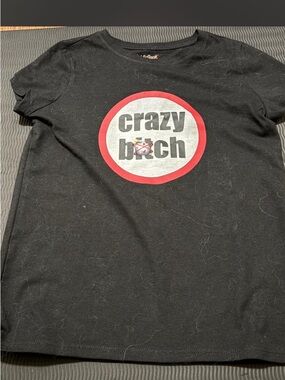 Cat & Jack Black Crewneck crazy b